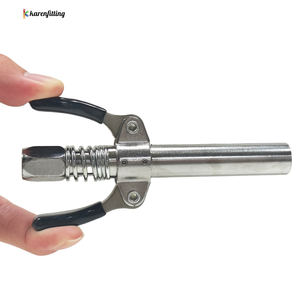 Raccord rapide pour pistolet à graisse à verrouillage robuste 10000 PSI en acier, double buse d'huilage - Product Image 6
