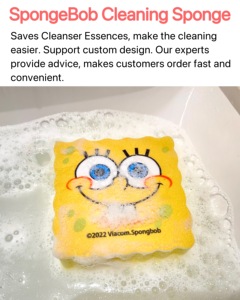 Không Scratch Sponge Bob Shaped Bath Brushes Bọt Biển & Scrubbers Làm Sạch Miếng Bọt Biển Bọt Cho Nồi Chảo Món Ăn Hearth Vòi Chậu - Product Image 3