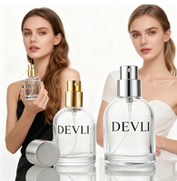 Flacons de parfum de luxe en verre dépoli avec fond épais, tailles 30ml/50ml/100ml, pulvérisateur à pompe, type de fermeture par joint, diffuseur à bâtonnets