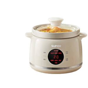 Supor – marmite électrique à cuisson lente, 1,5 l, pot intérieur en céramique, minuterie intelligente multifonction, pour usage domestique, pour faire mijoter des soupes et des bouillies - Product Image 2