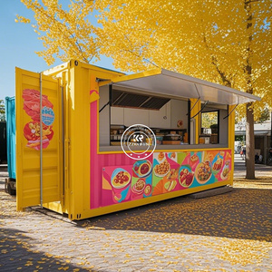 Ngoài Trời Giá Rẻ Đúc Sẵn Sentry Hộp Di Động Bảo Vệ Lán Tổ Chức Sự Kiện Vé Gian Hàng Bảo Vệ Container Nhà Hàng Với Nhà Bếp - Product Image 3