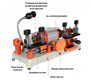 <b>Key</b> Cutting Machine With External Cutter Car <b>Key</b> Professional Locksmith Tools Manual Keycutting Machine - Product Image 2