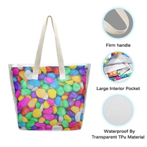 Nouveauté Sac à main pour femme multicolore style bonbon, sac fourre-tout de plage, vente en gros - Product Image 4