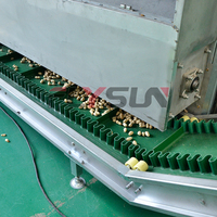 Machine de séchage automatique en acier inoxydable pour soja, riz, cacahuètes, noix de karité, maïs, blé avec bande transporteuse à mailles d'engrenage, haute efficacité