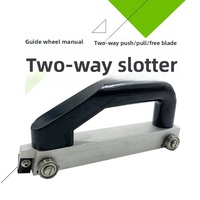 Ensemble d'outils de construction pour revêtements de sol sportifs en PVC commercial XDF, roue de rainurage bidirectionnelle manuelle, coupe-joint en forme de U 1