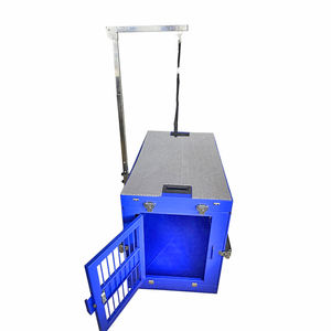 40 inç X büyük katlanabilir köpek sandık köpek yavrusu evcil hayvan kulubesi kutuları renkli alüminyum taşınabilir köpek kafesleri - Product Image 2