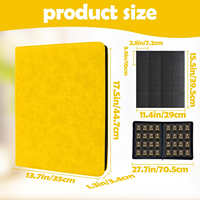 Classeur de cartes à collectionner MIO personnalisé en cuir PU, 1024+ pochettes, porte-cartes photo 16 poches, compatible avec