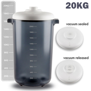 Meishengfa OEM <span class=keywords><strong>20kg</strong></span> 24L chân không kín <span class=keywords><strong>container</strong></span> lưu trữ thực phẩm gạo <span class=keywords><strong>container</strong></span> - Product Image 5