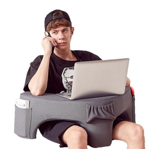 Laptop Stand With Storage Pockets For Bed Desk Use <b>Memory</b> <b>Foam</b> <b>Cushion</b> Support For Laptops Gaming Comfortable Home Office Use - Product Image 5