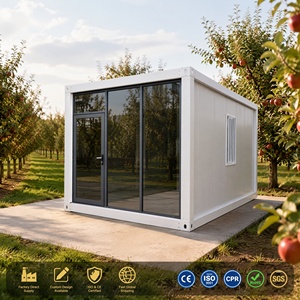 Cabine Portable Ignifugée et Résistante à la Corrosion, Prête à l'emploi, Prix <span class=keywords><strong>Usine</strong></span> Abordable, 10ft 20ft 30ft, pour Café et Magasin de Détail - Product Image 1