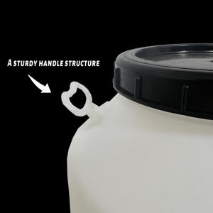 Fût/Baril Rond en Plastique XUDING FL-08 25L 50L avec Couvercle de Sécurité, Durable pour le Stockage et le <span class=keywords><strong>Transport</strong></span>, Idéal pour la Vinification et l'Utilisation Industrielle - Product Image 3