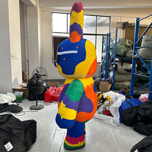 Kostum maskot beruang kekerasan tiup raksasa kustom maskotte hewan <span class=keywords><strong>Panda</strong></span> beruang Fursuit Cosplay setelan berbulu untuk dewasa - Product Image 3