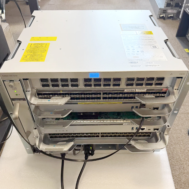 USED C9606R 9600 Series 6 Slot Chassis Network Switch Catalyst Module Ready 25.6 Tbps Throughput 48 Ports Provide test Reports