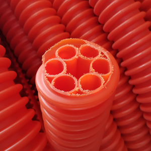 أنبوب بلاستيكي مموج من البولي إيثيلين عالي الكثافة بسعر جيد، أنبوب حماية سداسي المسارات بقطر 110 مم لنظام الكابلات على الطرق السريعة - Product Image 2