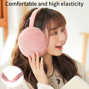 GOLOVEJOY DEZ22 उच्च गुणवत्ता ठंड सर्दियों दिल से कान Muffs कस्टम फैशनेबल ऊन कान गरम कानों को छिपानेवाले हिस्सा - Product Image 2