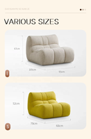 Canapé-lit d'angle moderne personnalisé en mousse compressée, fauteuil inclinable pliant, pouf, ensemble de meubles pour salon