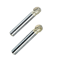 Tungstène cnc routeur pour le bois de coupe droite fraise 45 degrés angle affleurant toupie avec roulement