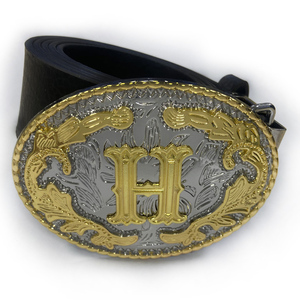 Boucles de <span class=keywords><strong>ceinture</strong></span> lettre initiale grande taille filles garçons boucles occidentales dorées pour <span class=keywords><strong>ceinture</strong></span> (ABC-Z) boucles de rodéo pour hommes et femmes - Product Image 6