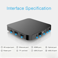 Boîtier TV Android 4K WiFi 6 2T2R, Boîtier Smart TV Android 14, Mémoire 4+32 Go, Streaming Ultra HD 4K, Boîtier Décodeur BT 5.2 à Faible Latence