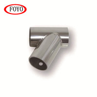 Raccord en T à 60 degrés en acier inoxydable 316 de qualité marine, connecteur de tuyau, pour nouveaux garde-corps de bateau, rampes de yacht, supports d'auvent