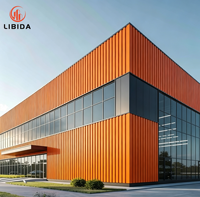 Entrepôt de stockage industriel préfabriqué en acier, bâtiment d'entrepôt métallique, structure en acier à grande portée personnalisée, stockage commercial extérieur
