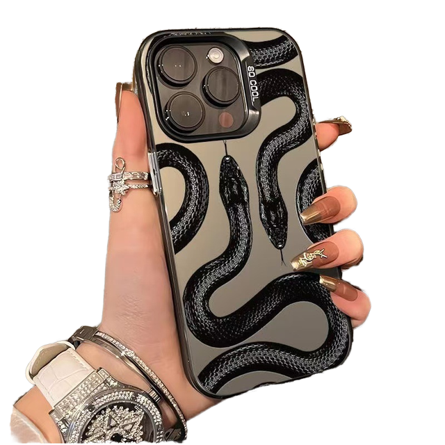 Wholesale Cool Style Boa Python IMD Waterproof Cartoon Design Shockproof Mobile Phone Case for 16