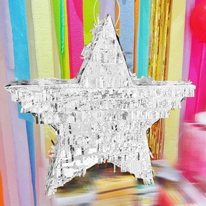 ทองและเงินดวงจันทร์ดาวอลูมิเนียมฟิล์ม pinata เด็กวันเกิดของเล่นเกม props pinata smash น้ําตาลตี - Product Image 5