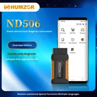 HUMZOR-ND506 Herramienta de Diagnóstico de Fallas de Motor para Camiones Pesados con Funciones SRS y de Frenos, Verificación Rápida Internacional