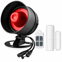 Système d'alarme extérieur intelligent Tuya Wifi compatible Alexa & Google Assistant, étanche, sans fil 433 MHz, avec sirène puissante et sons forts