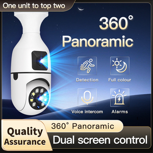 2026 A6 Plus Dual Lens Wifi Camera Home Baby Wireless Small Indoor Motion Detection Security Light Bulb CCTV Mini Camera - Product Image 4