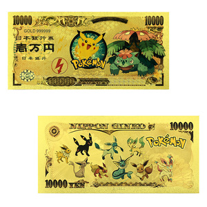 2026 Penjualan Terlaris US Pocket Monster 13 Desain Uang Kertas Berlapis Emas 24K untuk Koleksi - Product Image 2