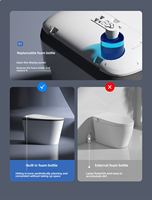 WC intelligent moderne à poser au sol avec bidet électrique, ensemble de toilettes sanitaires intelligentes à chasse automatique pour salle de bain