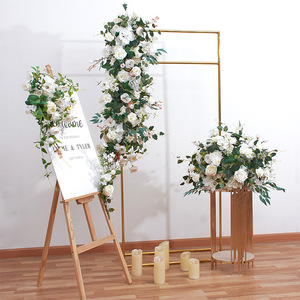 All'ingrosso decorazione artificiale di plastica colorata di seta palla di rosa che bacia palla fiore centrotavola di nozze palline di fiori artificiali - Product Image 5