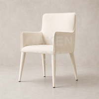 Chaise de salle à manger minimaliste OAKEN, chaise de salle à manger élégante et luxueuse, dossier confortable en tissu, fauteuil de salle à manger, meubles pour la maison