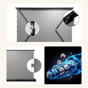 Écran <span class=keywords><strong>de</strong></span> <span class=keywords><strong>projection</strong></span> <span class=keywords><strong>motorisé</strong></span> Black Diamond ALR 72-150 pouces, anti-lumière, électrique, à levage <span class=keywords><strong>au</strong></span> <span class=keywords><strong>sol</strong></span>, pour projecteurs 4K à longue portée - Product Image 3