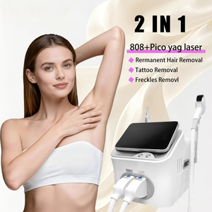 <span class=keywords><strong>Machine</strong></span> multifonctionnelle 2 en 1 pour le retrait de tatouages au picoseconde 4000W et l'élimination des poils sans douleur par peeling au carbone - Product Image 1