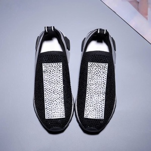 Chaussures de marche luxueuses sur mesure entièrement serties de diamants pour hommes élégants, chaussures décontractées en maille respirante, chaussures de sport et de course. - Product Image 5