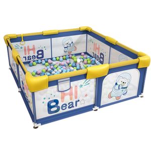 Recinzione con barriera animale pieghevole box per neonati e bambini piccoli, cortile portatile, box di sicurezza per bambini con 50 sfere oceaniche - Product Image 1