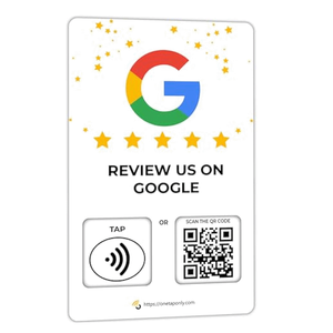 Tarjeta de Visita NFC RFID Personalizable con Código QR Programable para Tarjeta de Regalo de <span class=keywords><strong>Google</strong></span> <span class=keywords><strong>Play</strong></span>, Aplicaciones de Redes Sociales y Hoteles - Product Image 2