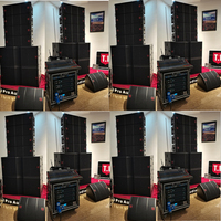 Système de sonorisation professionnel pour scène, haut-parleur de 10 pouces, caisson de basses de 18 pouces, système de sonorisation en ligne avec amplificateur, mélangeur, moniteur