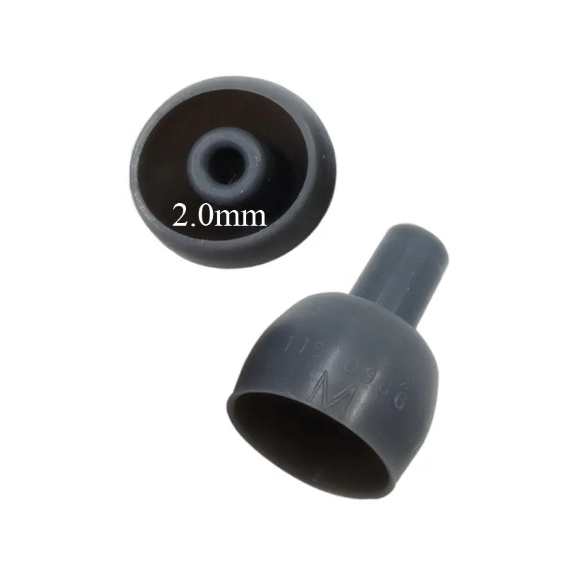 2mm Hole Bullet Shape Silicone Earbuds Tips Replacement Ear Buds Covers Caps gels for Etymotic Shure Klipsch Westone Earphone