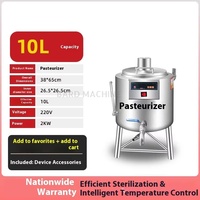 Pasteurisateur Électrique Commercial Chaud 30L pour Lait, Jus et Magasin de Thé, Petit Pasteuriseur Automatique de Lait