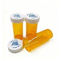 Flacons résistants aux enfants de qualité alimentaire, flacons à pression et à visser CRC, conteneur à pilules en plastique, logo personnalisé, couleur HDPE, bouteille de stockage de médicaments