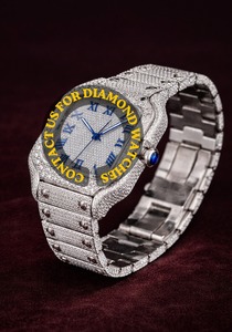 Reloj de Diamantes Moissanite de Diseño Elegante, Muy Solicitado, para Cumpleaños y Eventos, Disponible para Suministro al por Mayor - Product Image 2