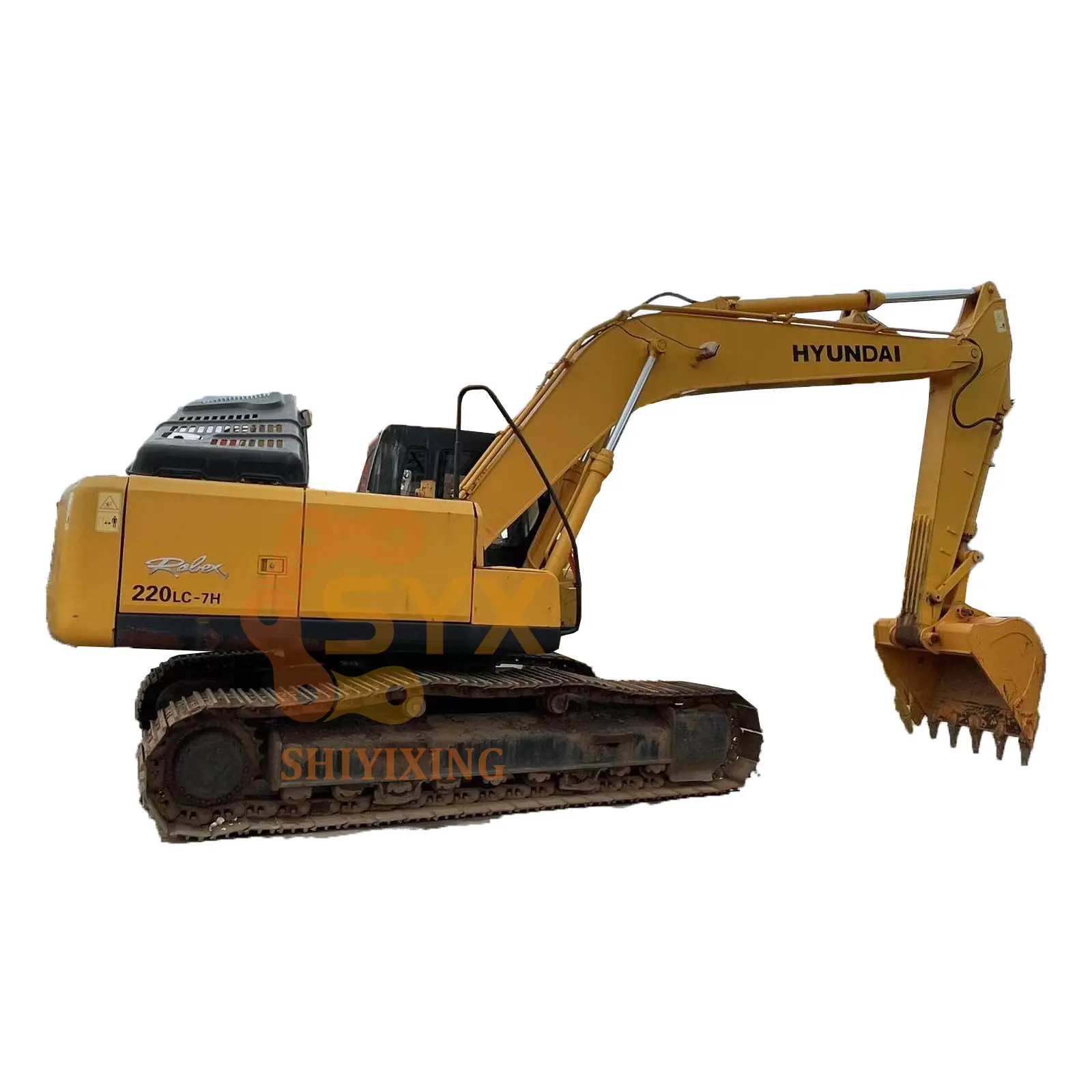 Hyundai 225-7 used excavator construction digger machine second hand hydraulic excavator 22 tons in stock