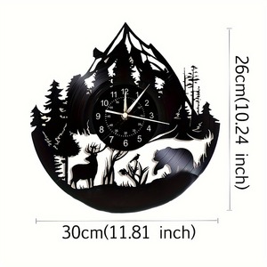 Creative Vinyl Record Wall <b>Clock</b> QUEEN Music Team 3D Retro <b>Clock</b> Living Room Decoration <b>LED</b> Quartz Wall <b>Clock</b> - Product Image 5