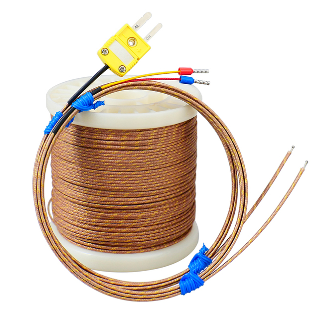 K-type High-temperature Resistant Sensing Wire GG-K-30-SLE+SMPW-K-M/plug Temperature Measuring Wire Glass Fiber Thermocouple