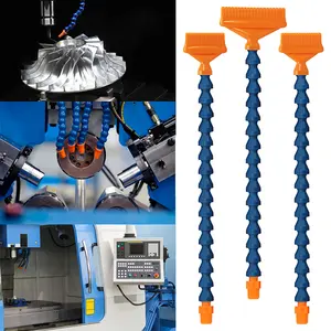 10 Pcs 회전 다공성 Fanshaped 플랫 노즐 냉각 시스템 물 파이프 조절 유연한 냉각수 호스