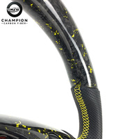 Volant sport en fibre de carbone forgée pour BMW E46 E36 330CI 325I E81 E87 E91 E92, amélioration de l'intérieur automobile