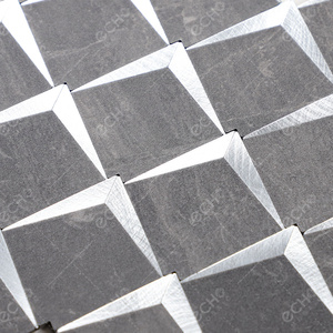 Forme carrée couleur grise marbre design incrustation argent <span class=keywords><strong>chevron</strong></span> métal effet 3d sticker <span class=keywords><strong>mural</strong></span> mosaïque carreaux peler et coller - Product Image 4